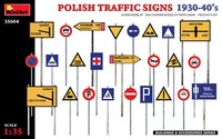 Miniart 35664 - Polish Traffic Signs 1930 - 1940 - Polnische Verkehrzeichen