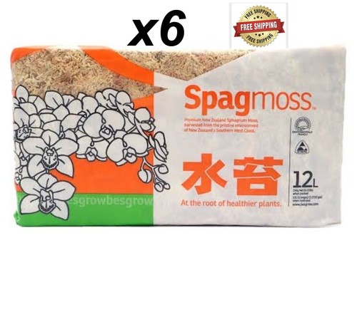 Sphagnum Moss Nursery Orchid Plant New Zealand Besgrow Brick Long Fiber Premium - Afbeelding 1 van 16