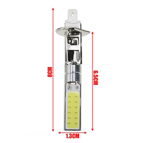 4 Pz H1 Led Cob Faro Alta Anabbaglianti DRL Guida Lampada Lampadina 6000k 60W - Bild 10 von 11