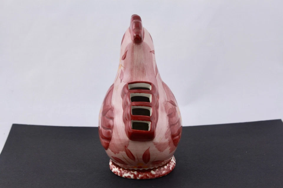 TEMPTATIONS ROOSTER MEASURING SPOONS RED FLORAL PATTER NO SPOONS - Image 4 of 4