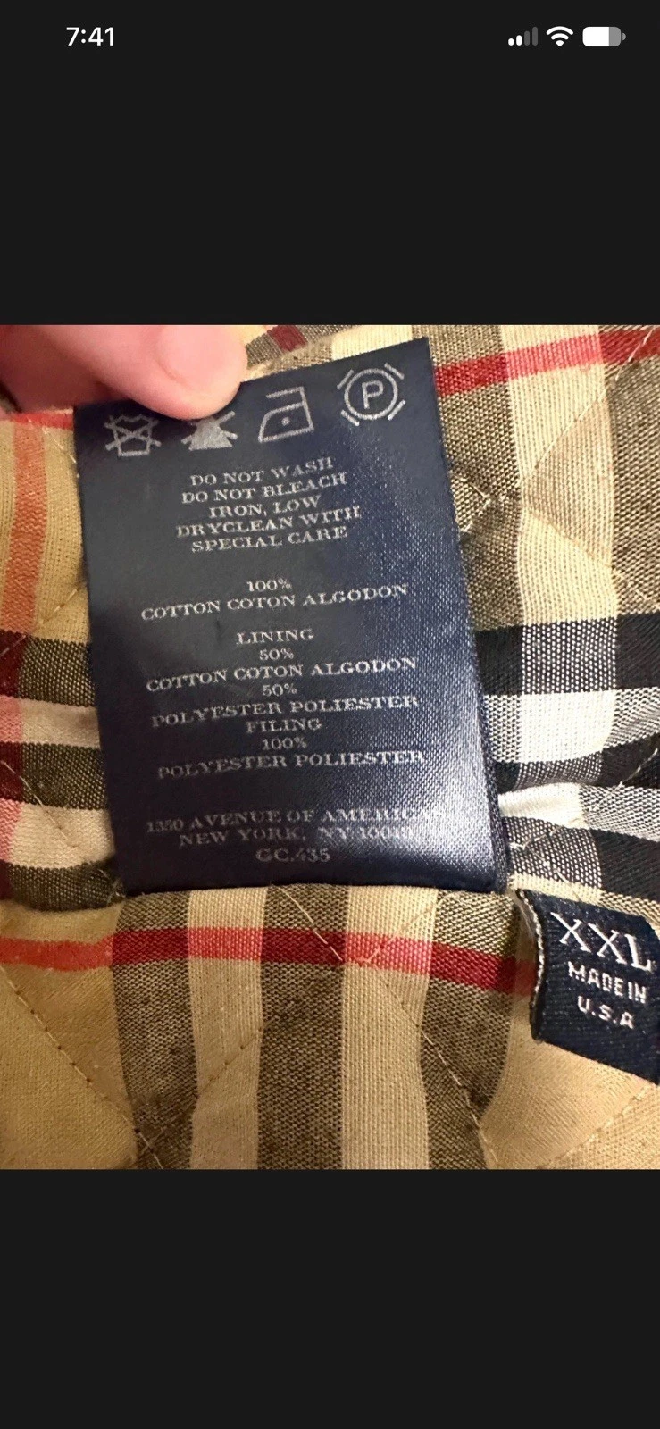 Burberry London Men's Jacket Very Beautiful Olive Green Hooded Coat Size XXL - product detail image 2