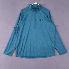 Under Armour Sweatshirt Mens 2XL Blue-Green The Tech Tee Loose Pullover Athletic