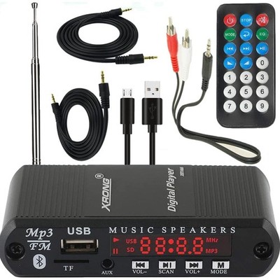 Bluetooth Audio Receiver FM Radio MP3 Player LED Display USB SD Car Stereo