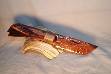 Mahogany Obsidian Cody Knife Manzanita Handle Flint Knapping Black Powder COA