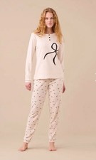 Noi Di Notte Women's Long Sleeve Warm Cotton Pajamas FA9250AB