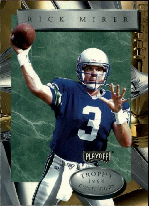 1996 Playoff Trophy Contenders #74 Rick Mirer - FB