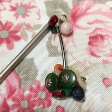 Kanzashi kimono Hair stick Kanzashiya Wargo Zaichi Candy Bead Hairpin