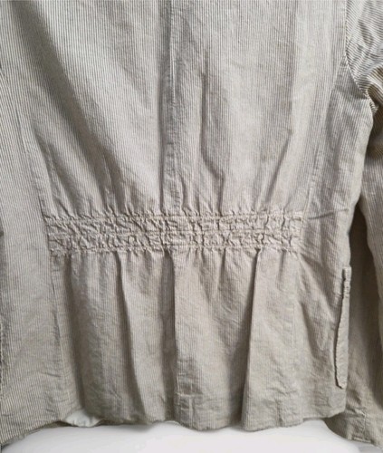 J Crew Womens Striped Blazer Size 10 Linen/cotton Spring Cream Beige Button EC - Bild 7 von 12