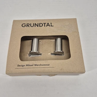 IKEA Grundtal Hanger Wall Mount Stainless Steel Knob Coat 300.612.47 NEW - Image 1 of 2