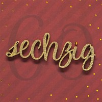 60. Geburtstag - Lettering - Quadratische GlüCkwunschkarte Mit Applikation Im Fo