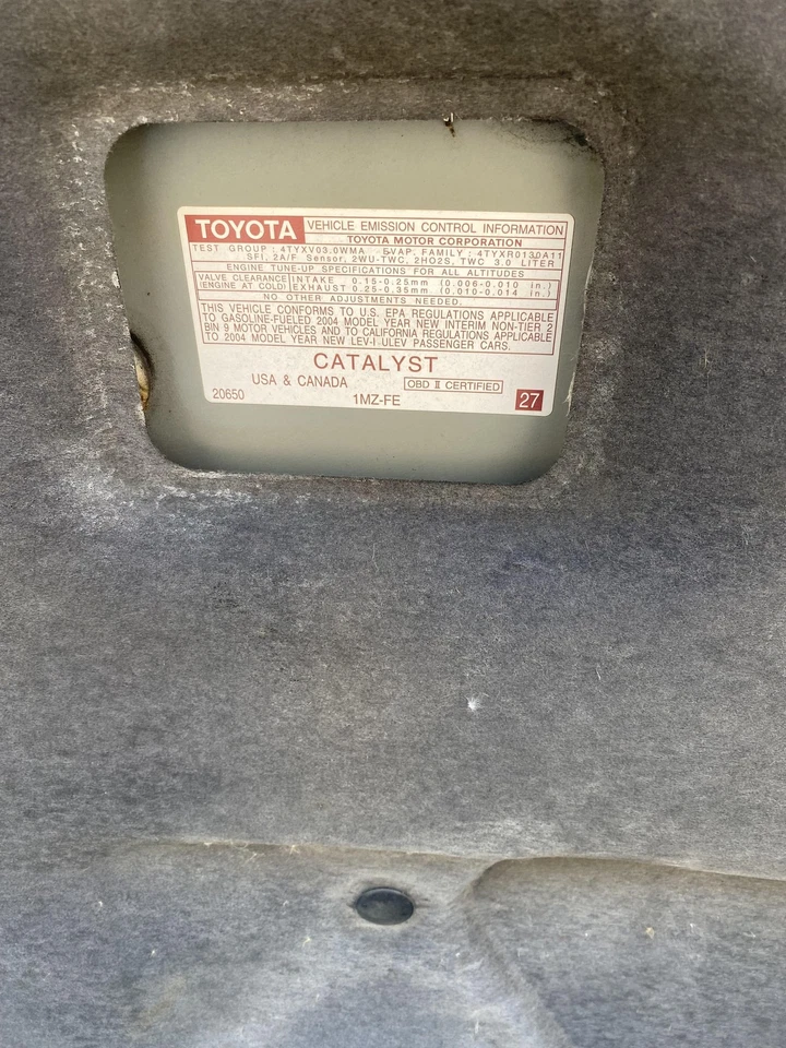 03 04 05 06 TOYOTA CAMRY Engine Assembly/motor Foto 2 de 4