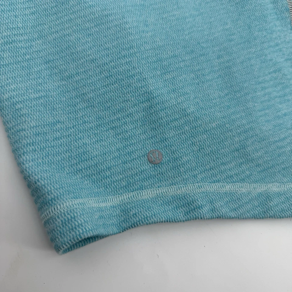 Lululemon Blue Striped Womens Athletic Neck Warmer Gaiter Athletic One Size - Image 4 of 4