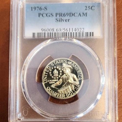 1976-S Silver Washington Quarter PCGS PR69DCAM Proof