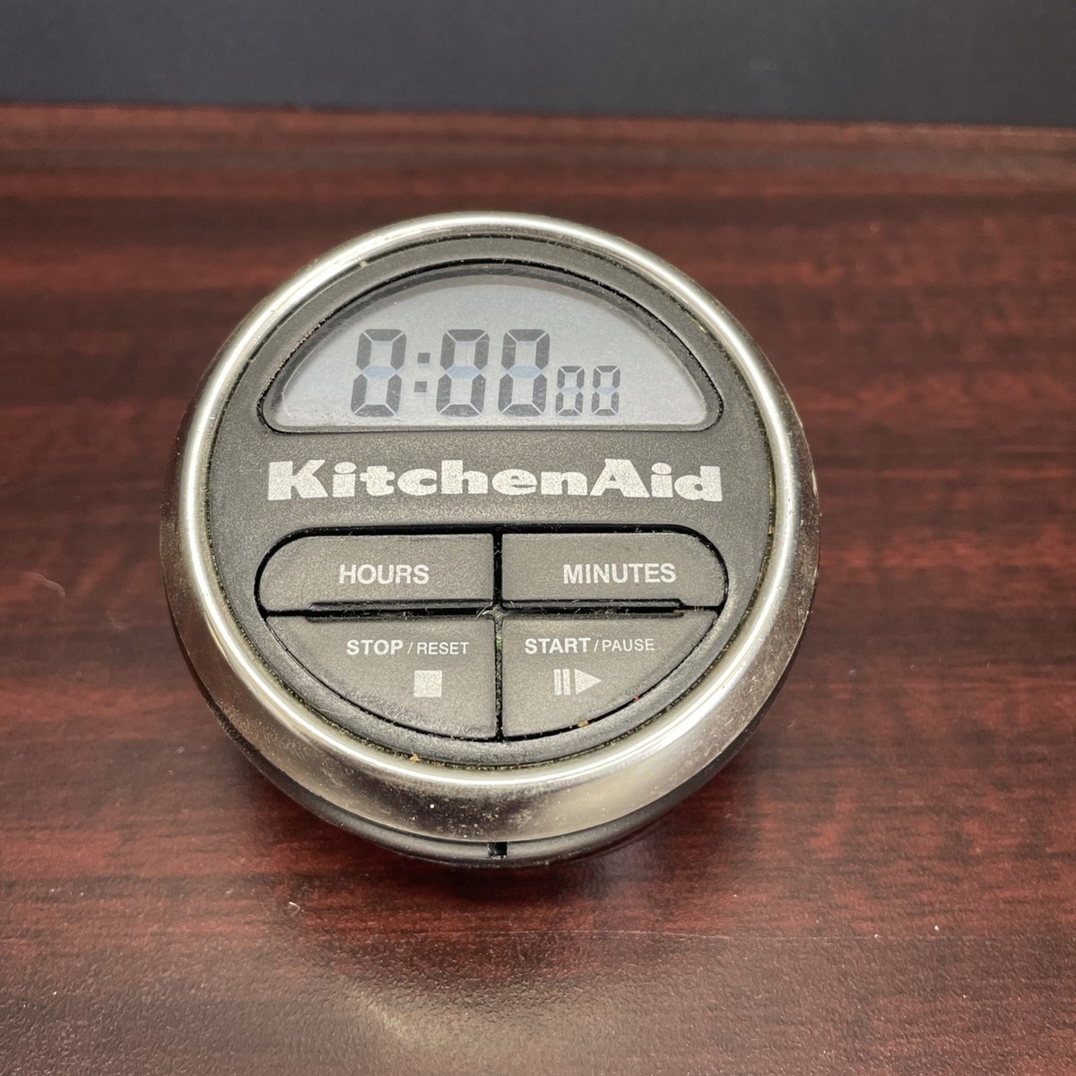 Kitchen Aid Digital Kitchen Timer Black & Chrome Cooks Series