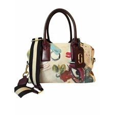 Marc Jacob collage graffiti top handle shoulder crossbody bag rare 