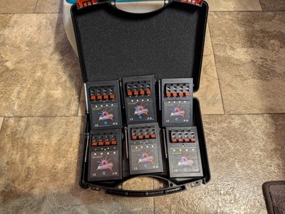 Firing system 6 x Bilusocn 4 Cue Mods w/ Carry Case Black/Red (24 Cues Total)