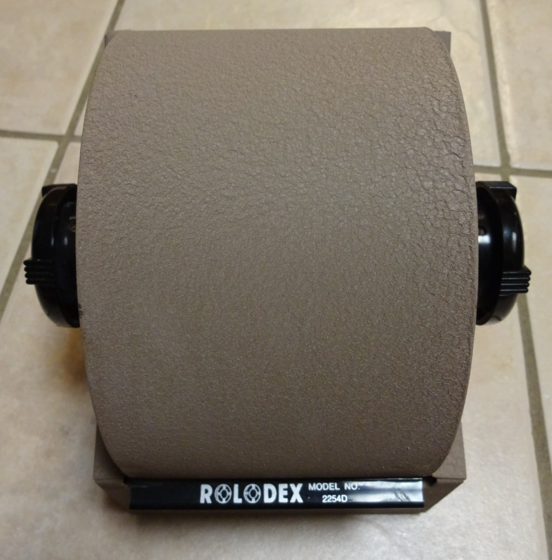 Vintage Rolodex Metal Rotary Address Business Card File Organizer
