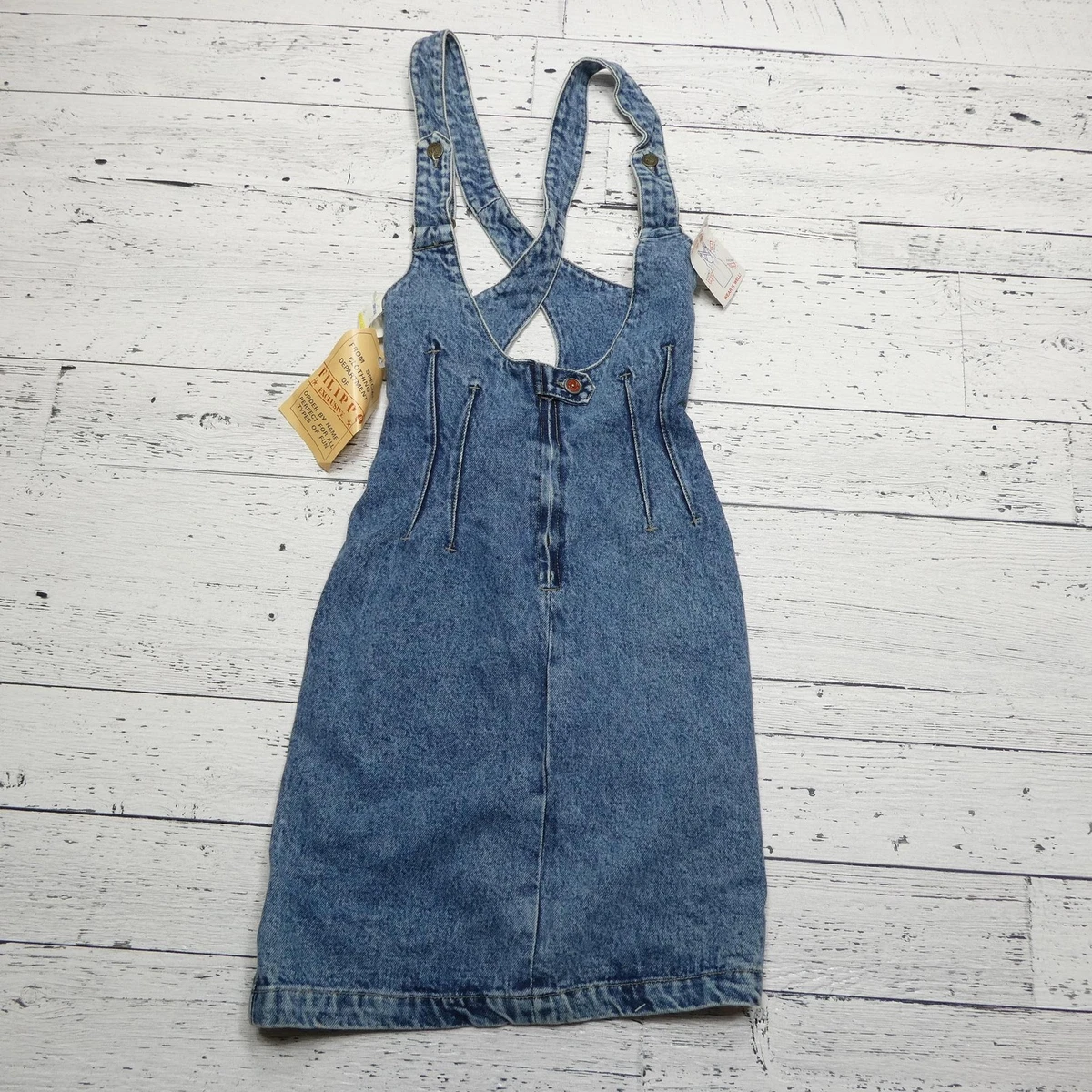 white christmas dresses Agnes Denim Overall Dress main image 1