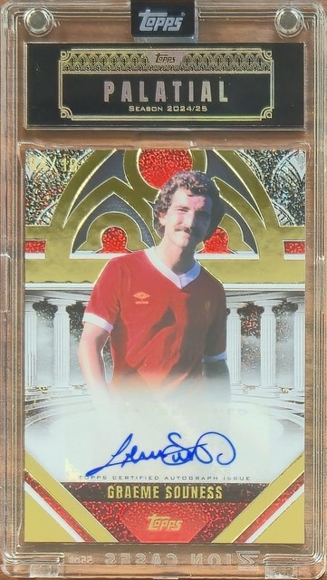 Topps Liverpool Palatial 2024-25 Graeme Souness /10 Gold Auto
