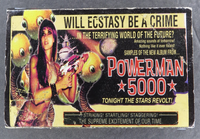 Powerman 5000 When Worlds Collide Cassette Tape 1999 DreamWorks