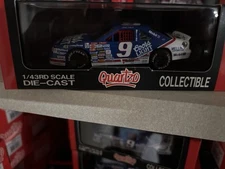 RARE HTF! 90's QUARTZO 1/43 NASCAR RACE CAR BILL ELLIOTT #9 COORS LIGHT MELLING