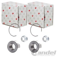 2X NK RADLAGER-SATZ Vorne Hinten Passend FÜR Renault Clio Rapid Thalia Twingo