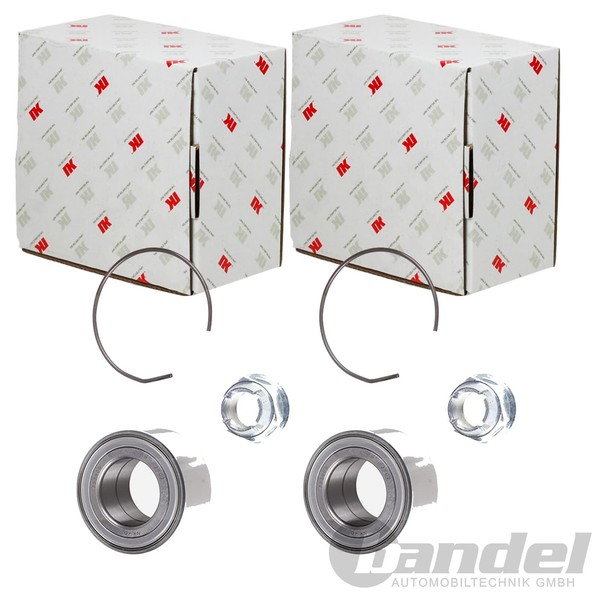 2X NK RADLAGER-SATZ Vorne Hinten Passend FÜR Renault Clio Rapid Thalia Twingo-image