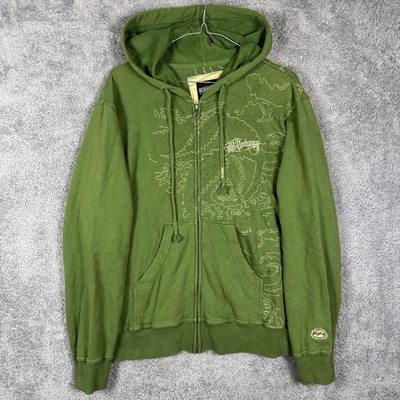 Vintage Billabong Hoodie Mens M Full Zip Sweatshirt Skate Surf Y2K 90s Stitched