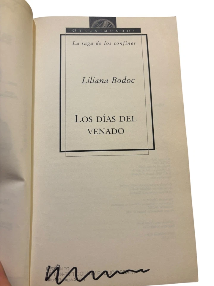Los Días del Venado Liliana Bodoc 2000 First Edition Fantasy Norma - Image 3 of 4