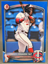 2025 Bowman Draft Prospect Eduardo Tait Blue Paper BD-39 Minnesota Twins /150