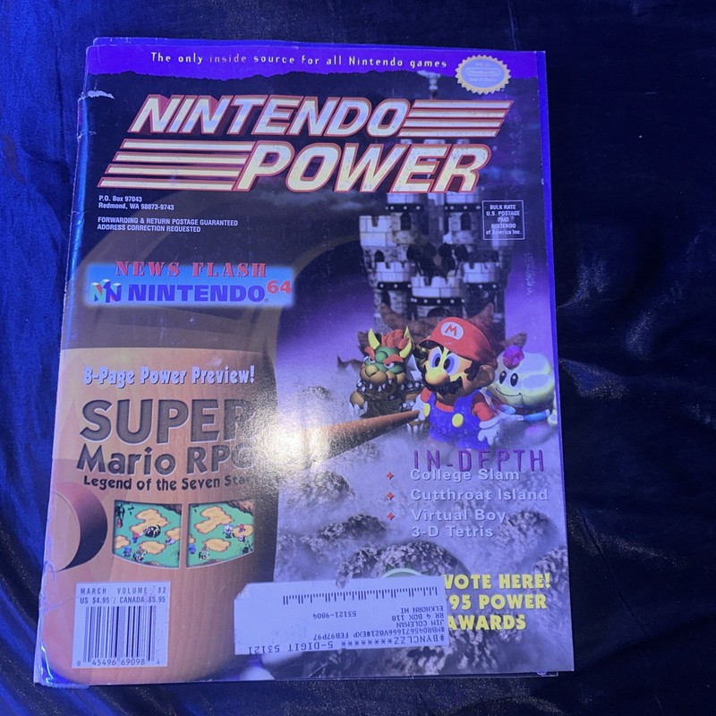 Nintendo Power Vol. 82 Super Mario RPG: Legend of the Seven Stars  Poster+ Cards