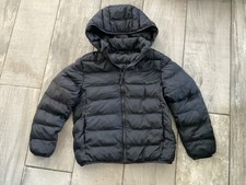 Uniqlo Black Kids Coat with Detachable Hood Size 9/10