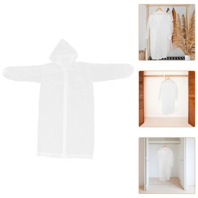 2 Pcs Imperméable De Voyage Veste Anti Pluie Avertisseur Portable - Photo 1/4