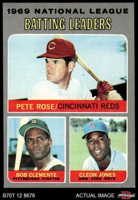 1970 Topps #61 Roberto Clemente NL Batting Leaders 6 - EX/MT
