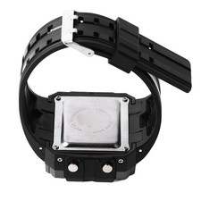 Black Men Rectangle Digital Sports Watch Night Light Rectangle Display