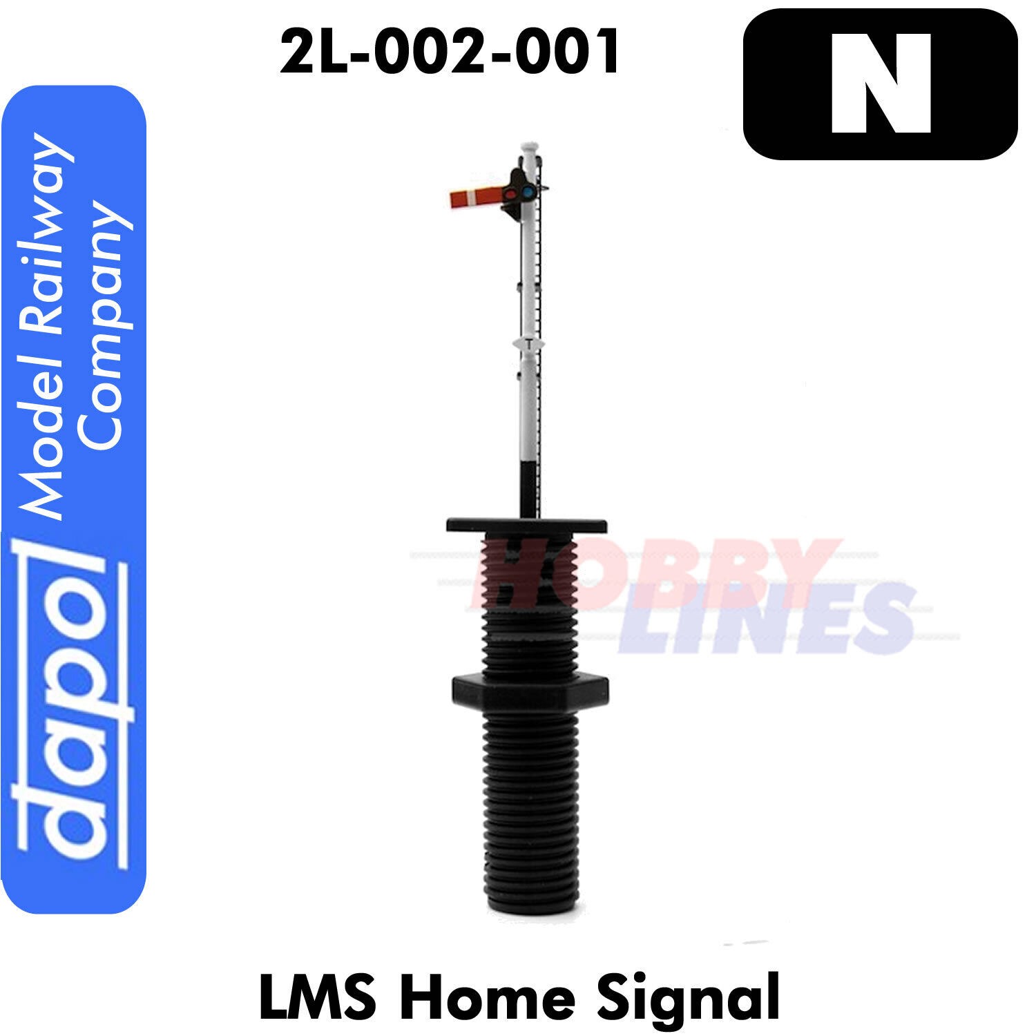 Dapol LMS Home Single Post Signal N Gauge DA2L-002-001 - Image 4