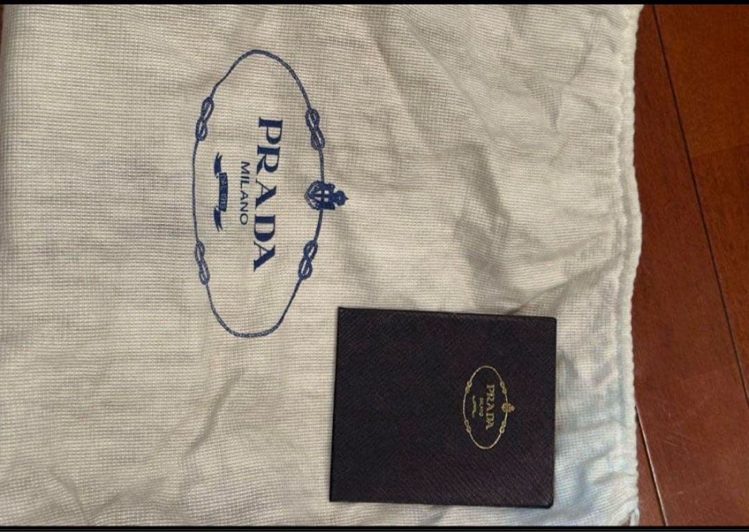 PRADA Black Flap Shoulder Bag Double Chain thumbnail 6