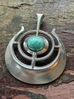 David Andersen Sterling Silver Amazonite Norway Pendant estate vtg 3153