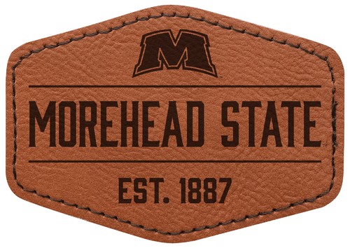 Morehead State University Offic. Licensed 3x2 Hexagonal Leatherette Patch