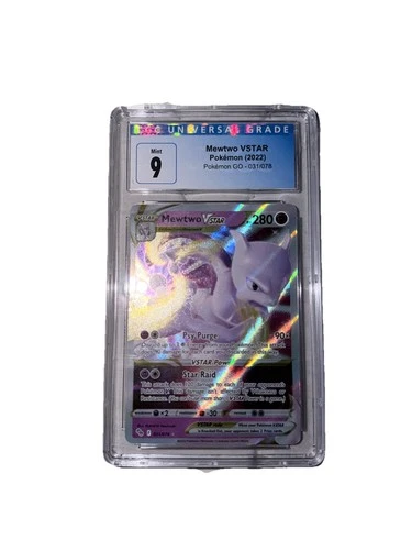 Pokémon Go Mewtwo VSTAR Holo Card 031/078 Blue Label CGC 9 Mint
