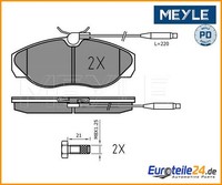 Bremsbelagsatz, Scheibenbremse Meyle 0252179719/PD FüR Fiat