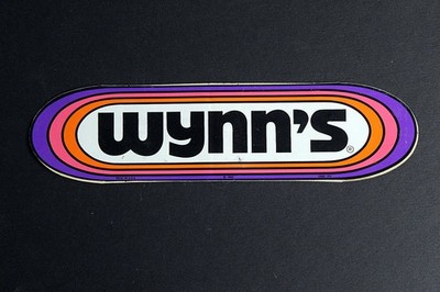 Wynn's Vintage Advertising Sticker 1969 Colorful Retro Logo 7in