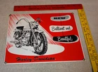 VINTAGE HARLEY DAVIDSON MOTORCYCLES BRILLIANT PORCELAIN METAL GASOLINE OIL SIGN