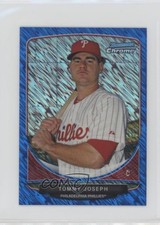 2013 Bowman Cream of the Crop Chrome Mini Refractor Blue Wave Tommy Joseph 1x9