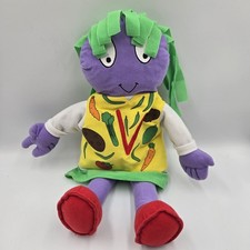 The Letter People Ms V  Vegetable Vest  Plush Puppet Abrams Learning