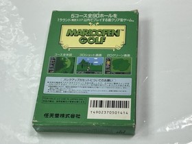 Mario Open Golf Nintendo Famicom NES Game /Box /Case No Manaua Tested Authentic