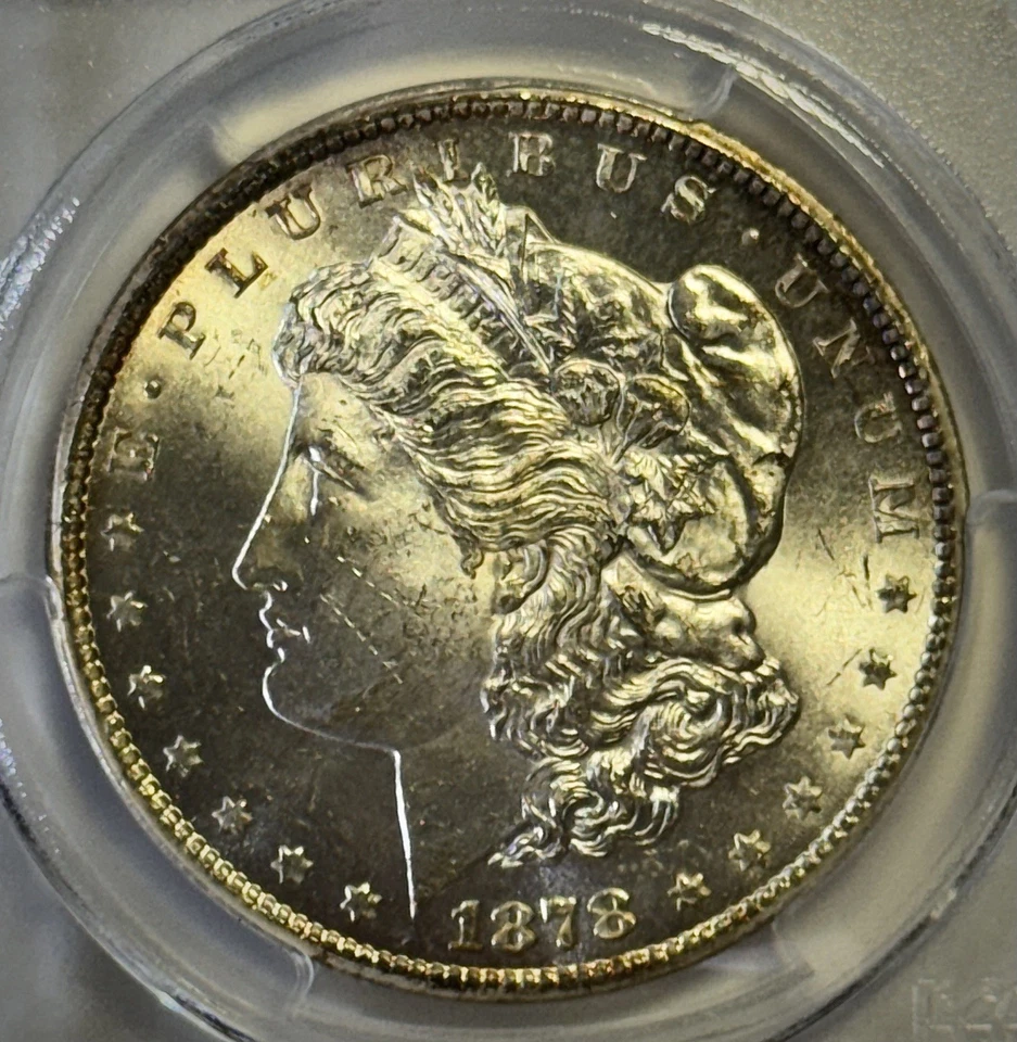 1878-CC (Mint Error) Morgan Dollar - PCGS MS63 - 85 Degree CW Rotated Dies - Image 4 of 4