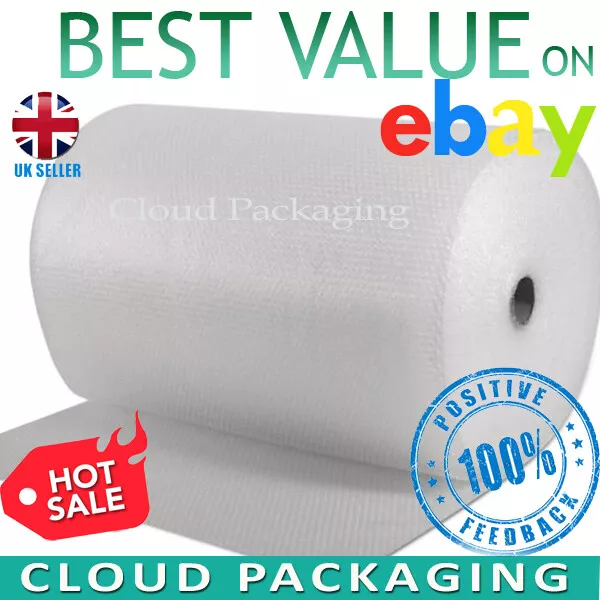 LARGE BUBBLE WRAP ROLLS - SMALL BUBBLE - CHOOSE WIDTH (300mm