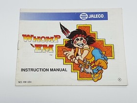 Whomp 'em NES Nintendo Authentic Game and Manual Tested *wear