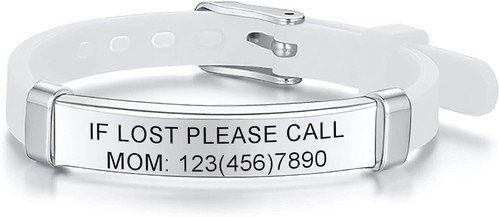 Personalized Name Alert Anti Lost ID Kid Child Baby Bracelet Wristband Emergency - Picture 25 of 27